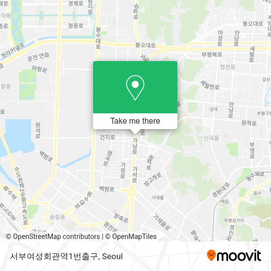 서부여성회관역1번출구 map