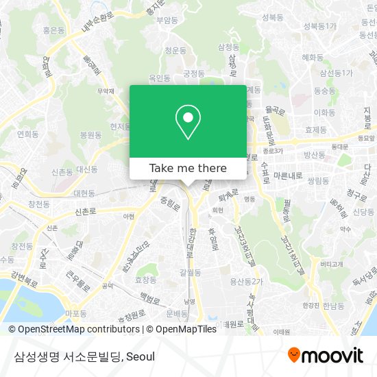 삼성생명 서소문빌딩 map