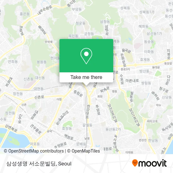 삼성생명 서소문빌딩 map