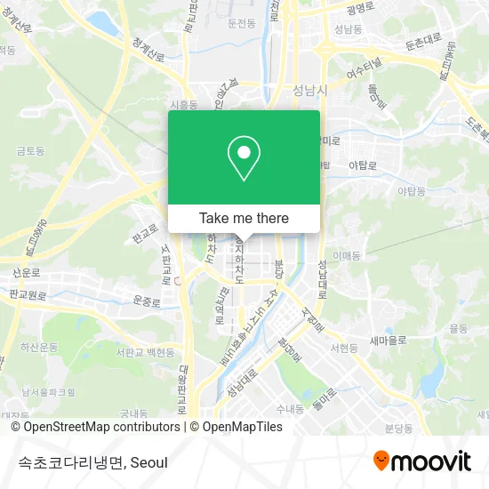 속초코다리냉면 map