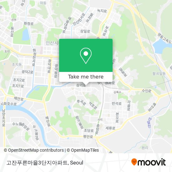 고잔푸른마을3단지아파트 map