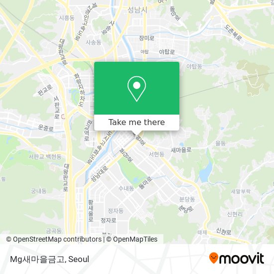 Mg새마을금고 map