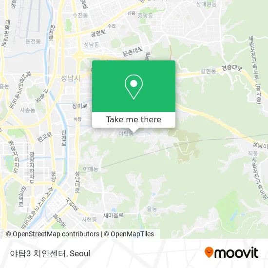 야탑3 치안센터 map