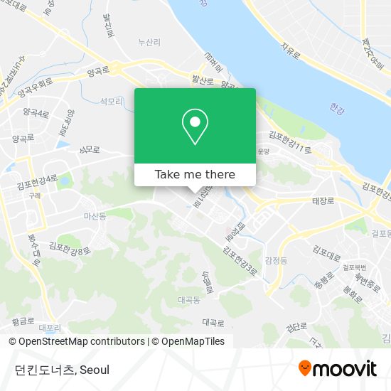 던킨도너츠 map