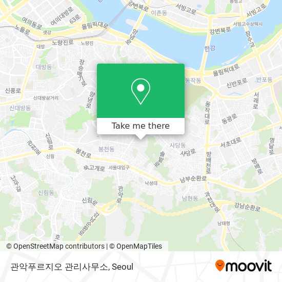 관악푸르지오 관리사무소 map