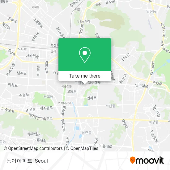 동아아파트 map