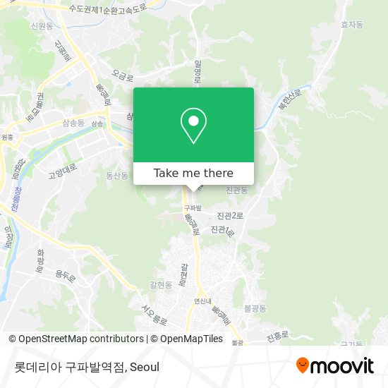 롯데리아 구파발역점 map