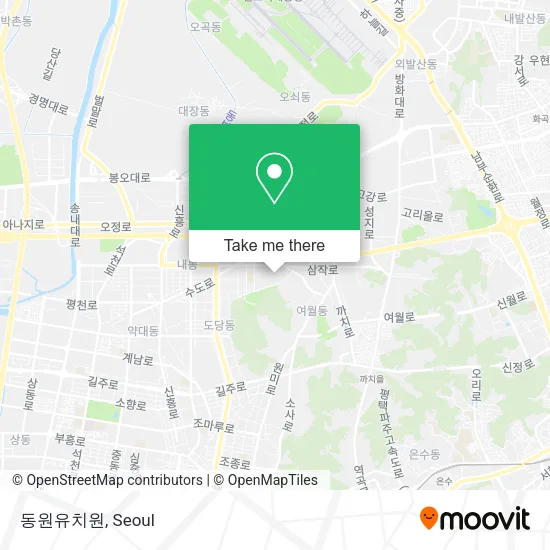 동원유치원 map