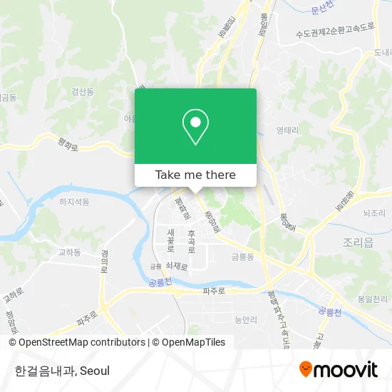한걸음내과 map