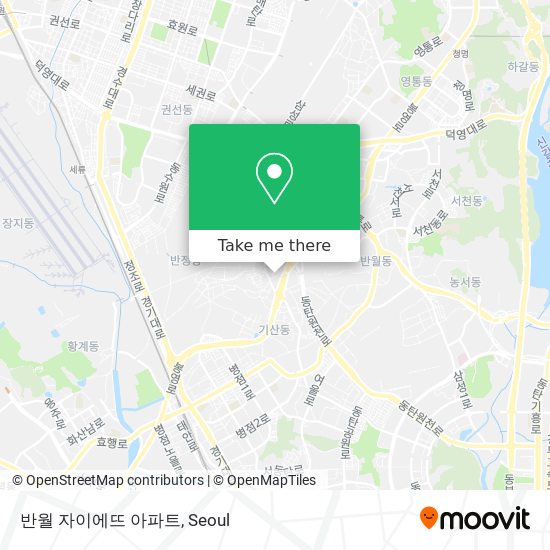 반월 자이에뜨 아파트 map