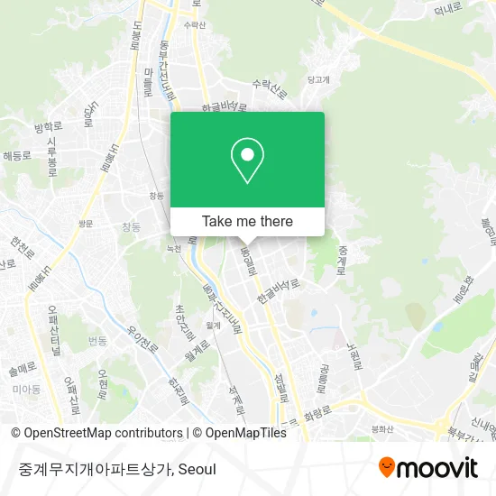 중계무지개아파트상가 map