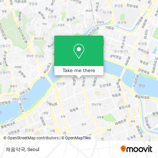 채움약국 map