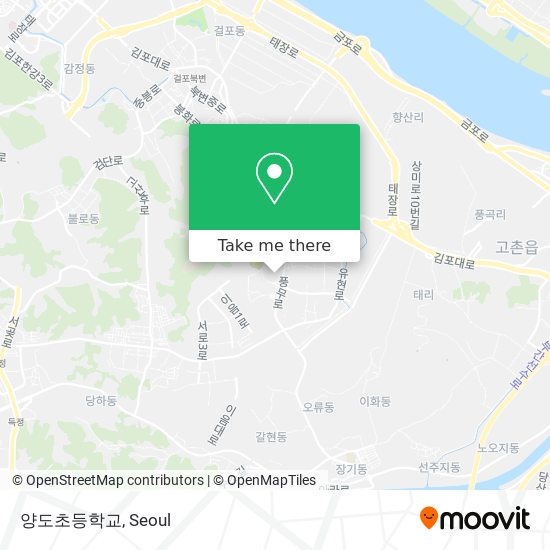 양도초등학교 map