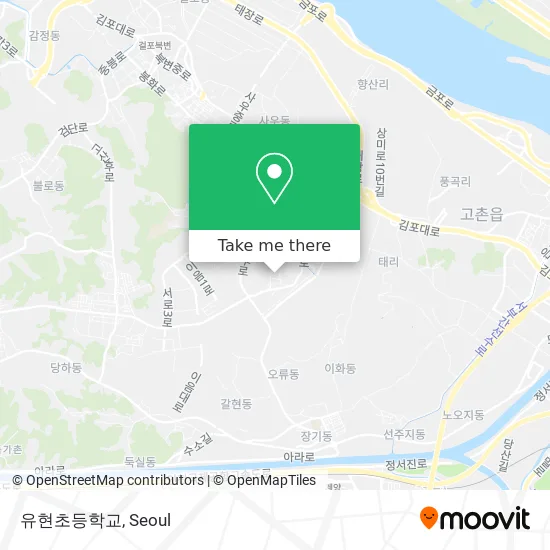 유현초등학교 map