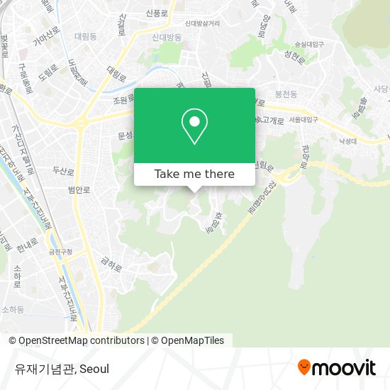 유재기념관 map