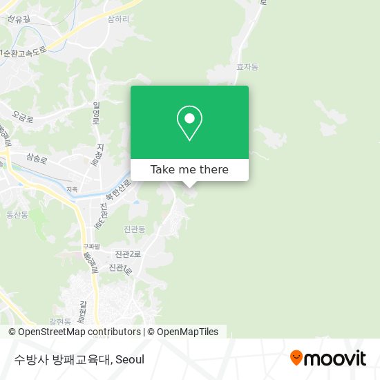수방사 방패교육대 map