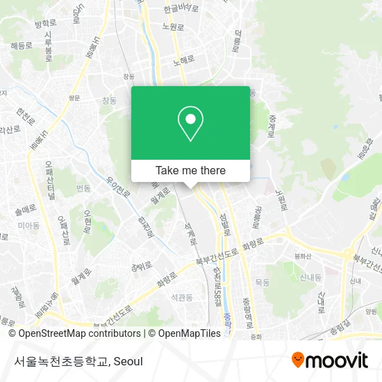 서울녹천초등학교 map