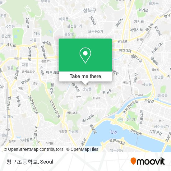 청구초등학교 map
