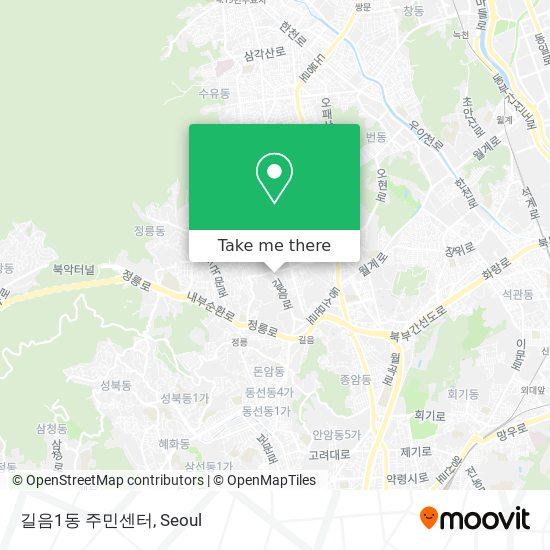 길음1동 주민센터 map