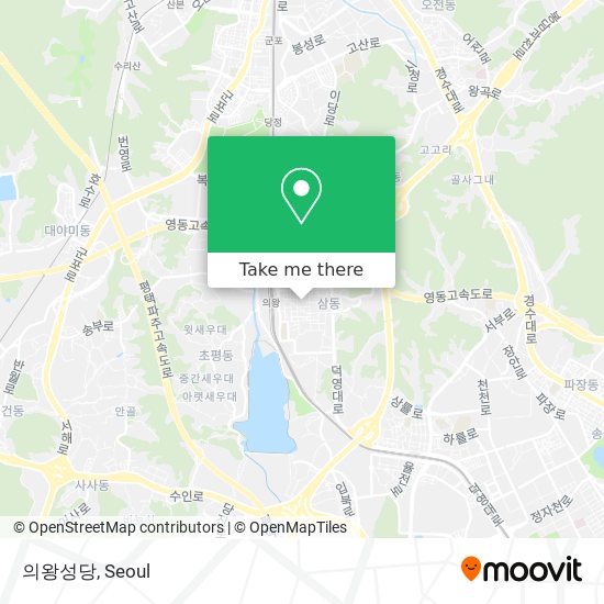 의왕성당 map