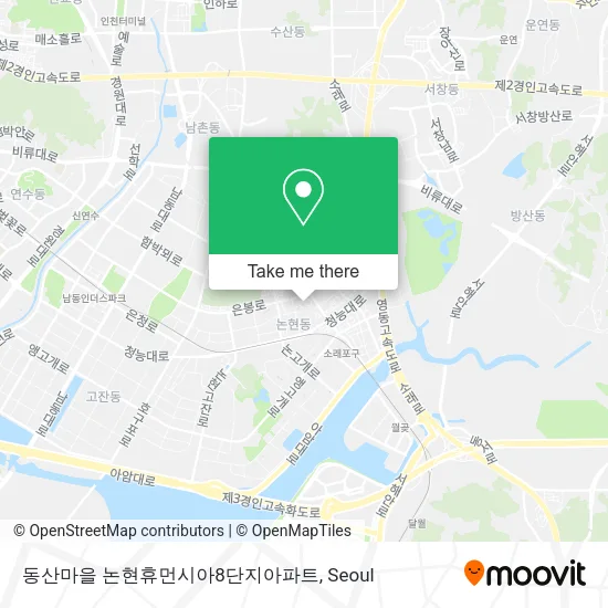 동산마을 논현휴먼시아8단지아파트 map
