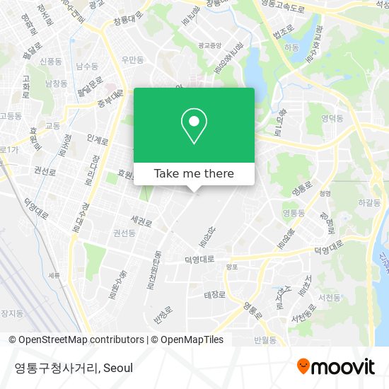 영통구청사거리 map