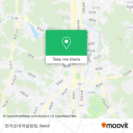 한국순대국설렁탕 map