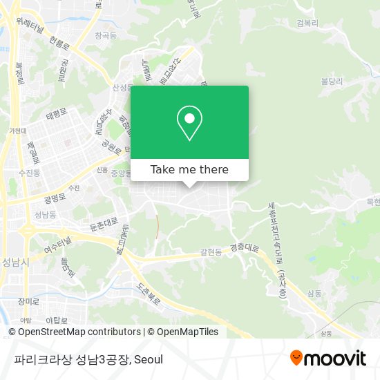 파리크라상 성남3공장 map