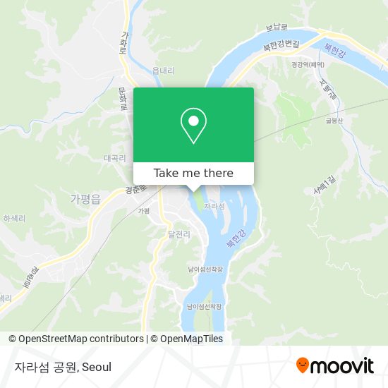 자라섬 공원 map