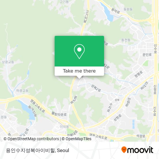 용인수지성복아이비힐 map