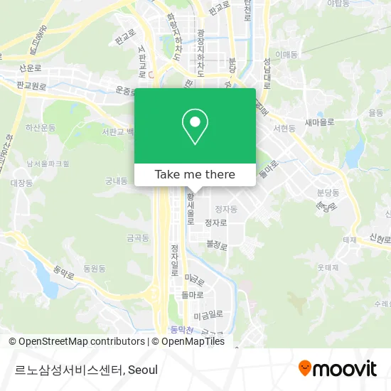 르노삼성서비스센터 map