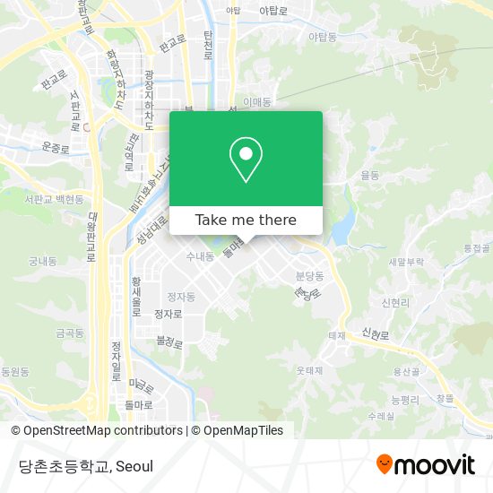 당촌초등학교 map