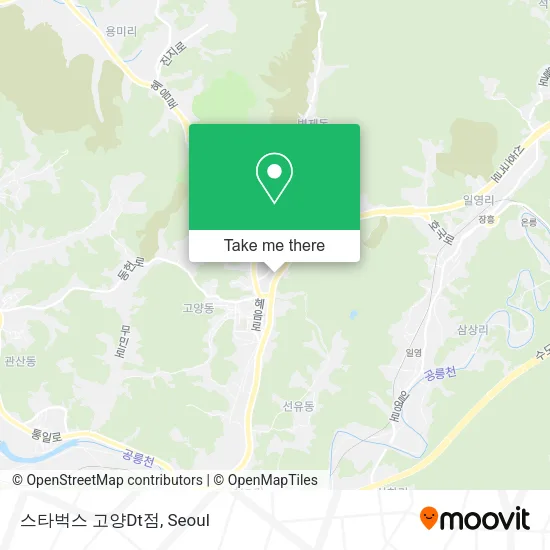 스타벅스 고양Dt점 map
