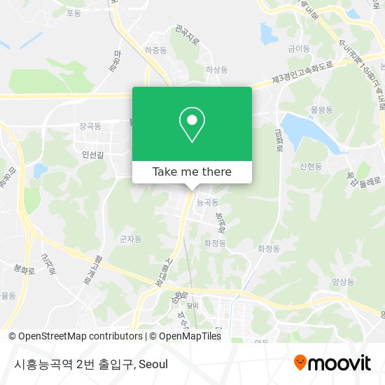 시흥능곡역 2번 출입구 map