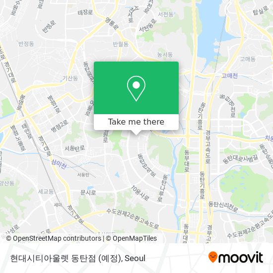 현대시티아울렛 동탄점 (예정) map