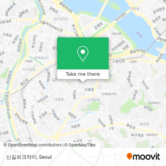 신길파크자이 map