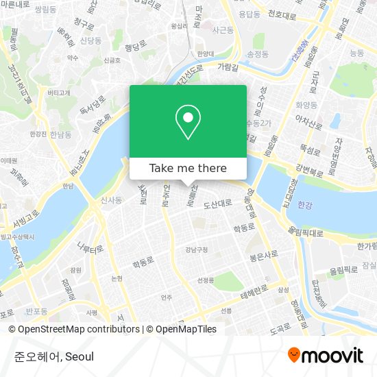 준오헤어 map