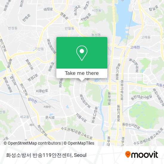 화성소방서 반송119안전센터 map