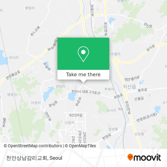 천안상남감리교회 map