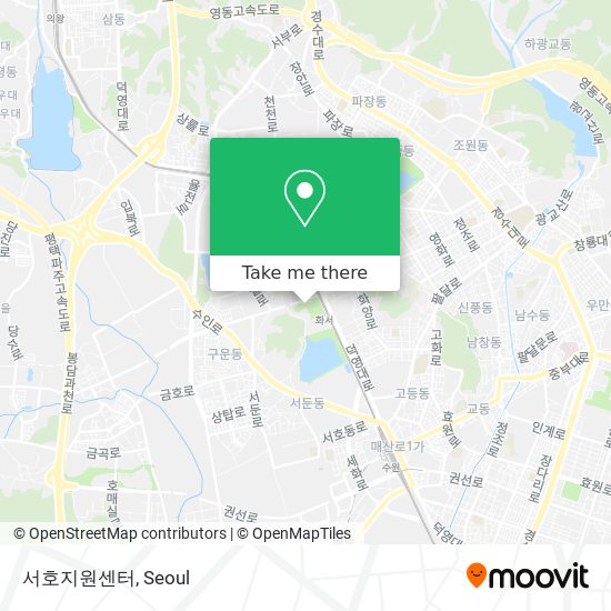 서호지원센터 map