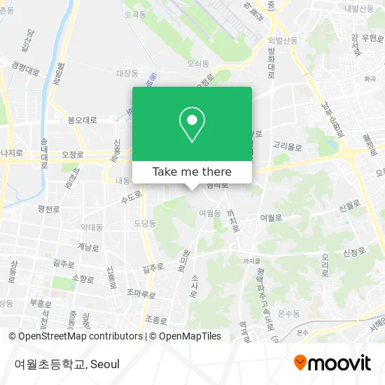 여월초등학교 map