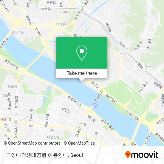 고양대덕생태공원 이용안내 map