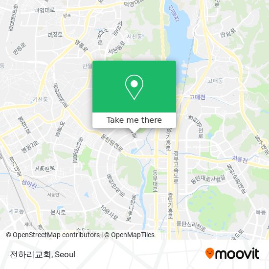 전하리교회 map