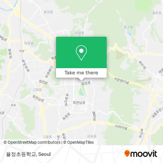 율정초등학교 map