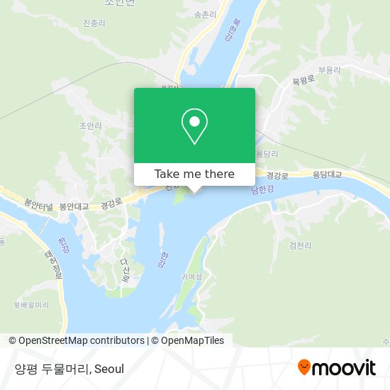 양평 두물머리 map