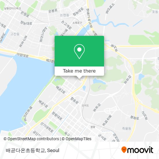 배곧다온초등학교 map
