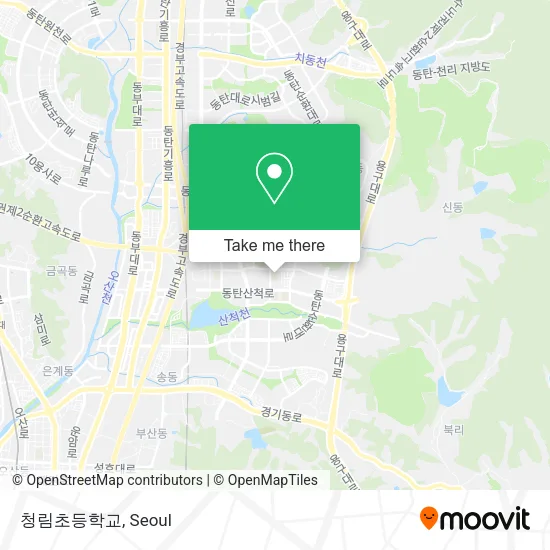 청림초등학교 map
