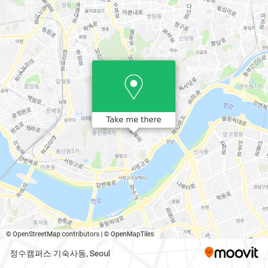 정수캠퍼스 기숙사동 map
