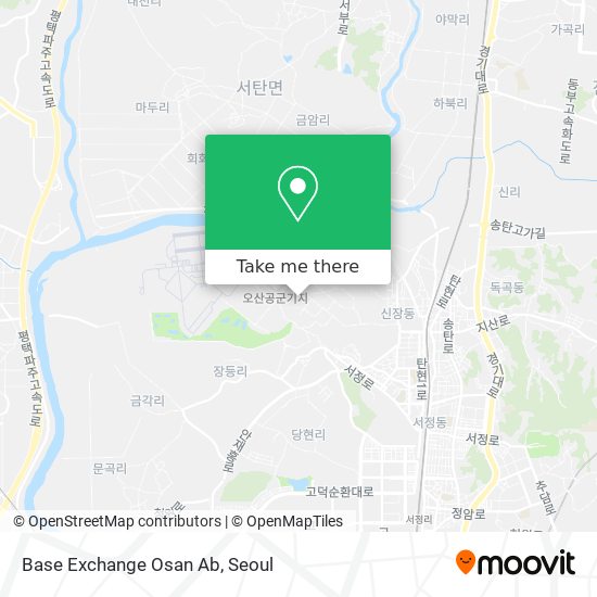 Base Exchange Osan Ab map