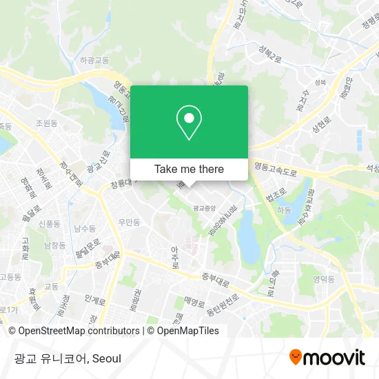 광교 유니코어 map